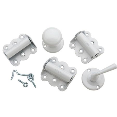 Defenseguard White Screen Door Hardware Kit DE835126